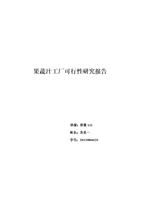 果蔬汁可行性研究.doc