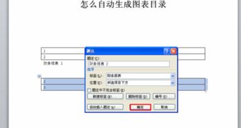 圖表目錄怎么自動生成,2010 office