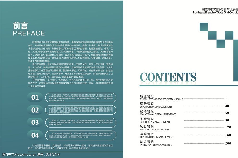 國(guó)電畫冊(cè)前言目錄